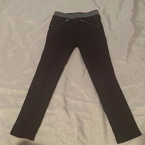 Girls US 6-7Y dark gray legging with sparkling design